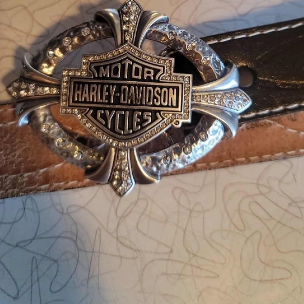 Womens Harley Davidson Belt Buckle w/belt